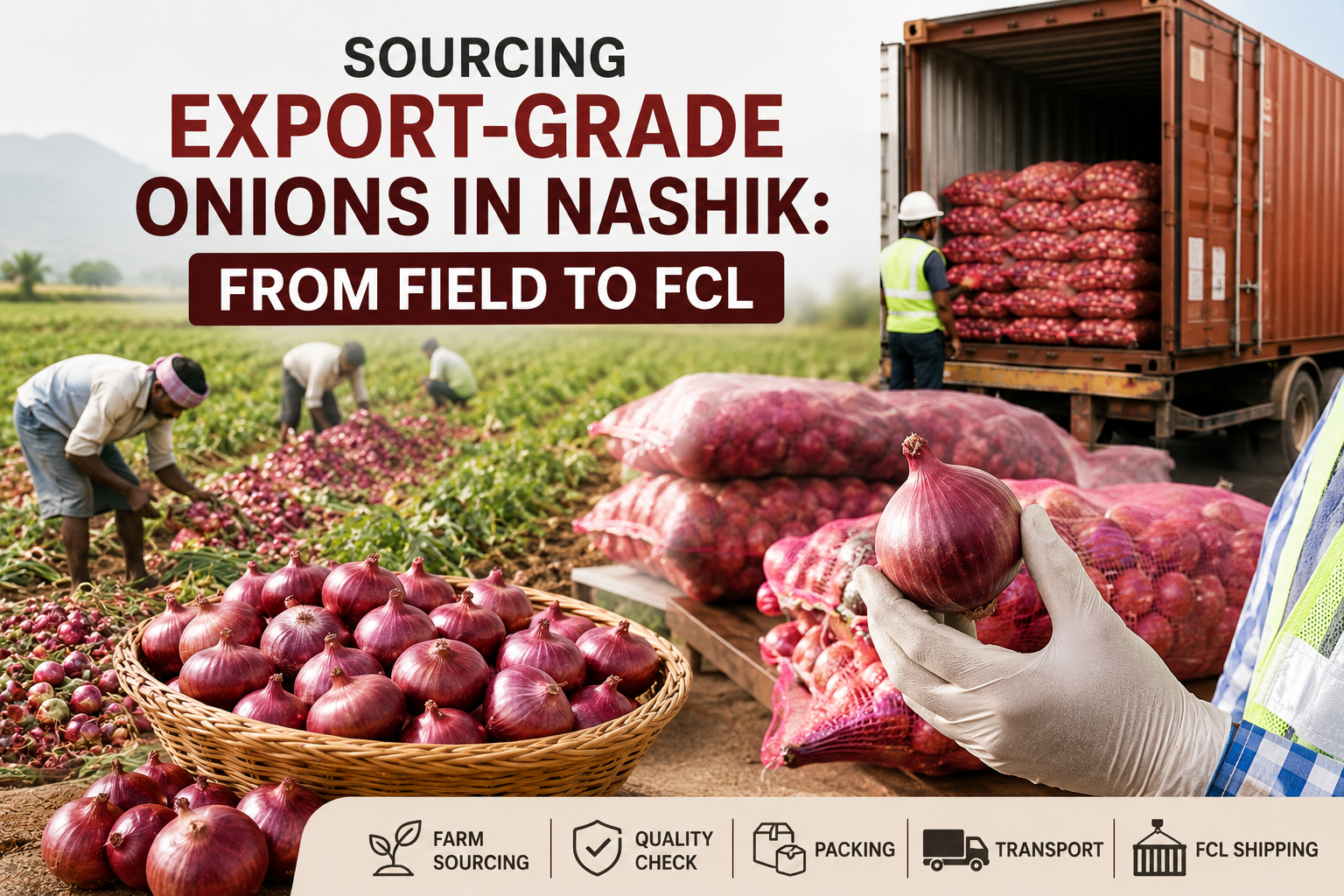 Sourcing Export-Grade Onions in Nashik: From Field to FCL