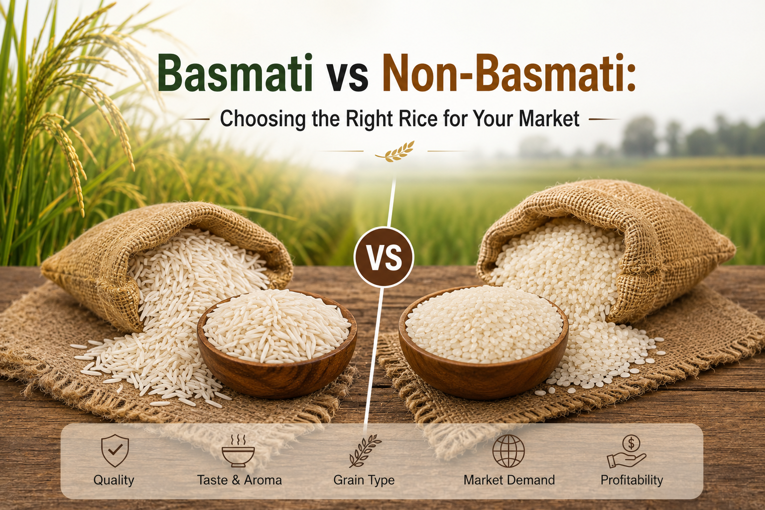 Basmati vs Non-Basmati: Choosing the Right Rice for Your Market