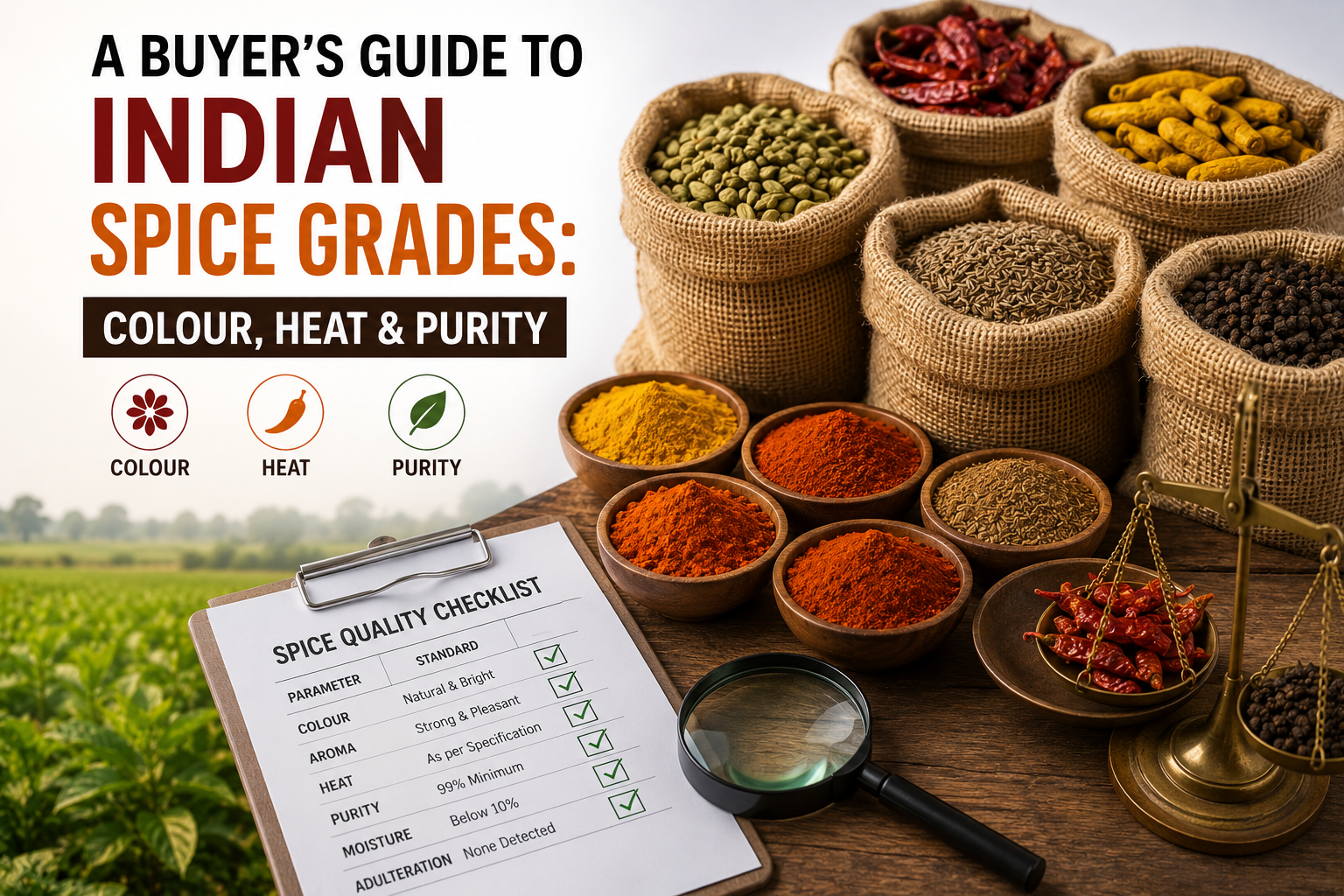 A Buyer’s Guide to Indian Spice Grades: Colour, Heat & Purity