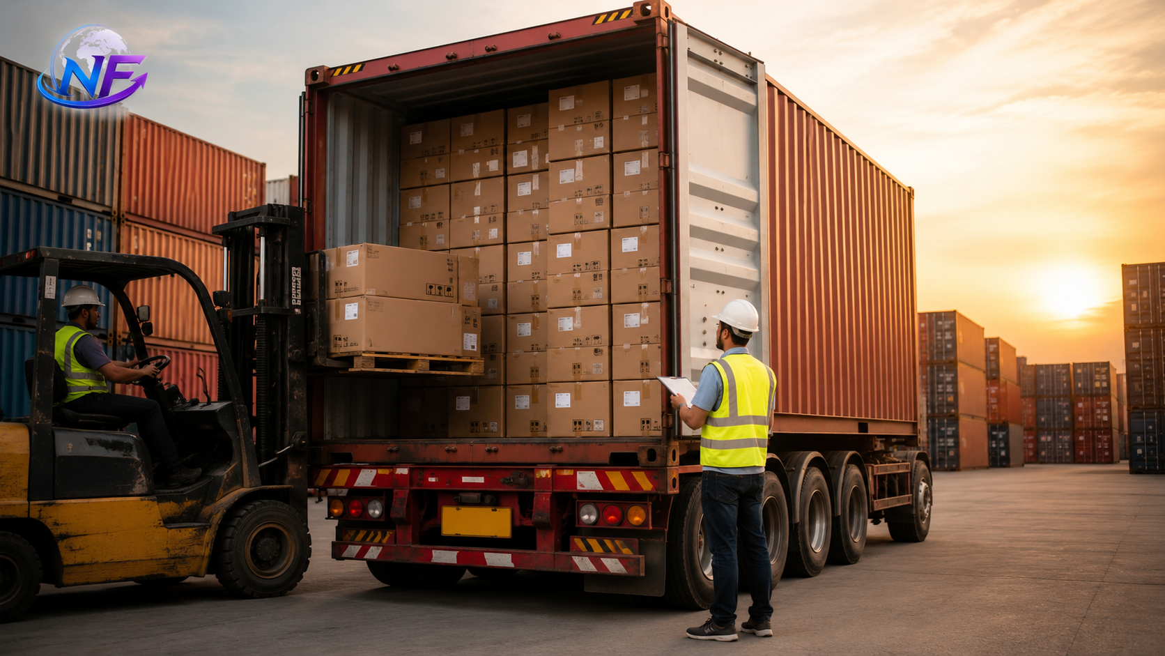 Export consignment loading, NF Impex Trading